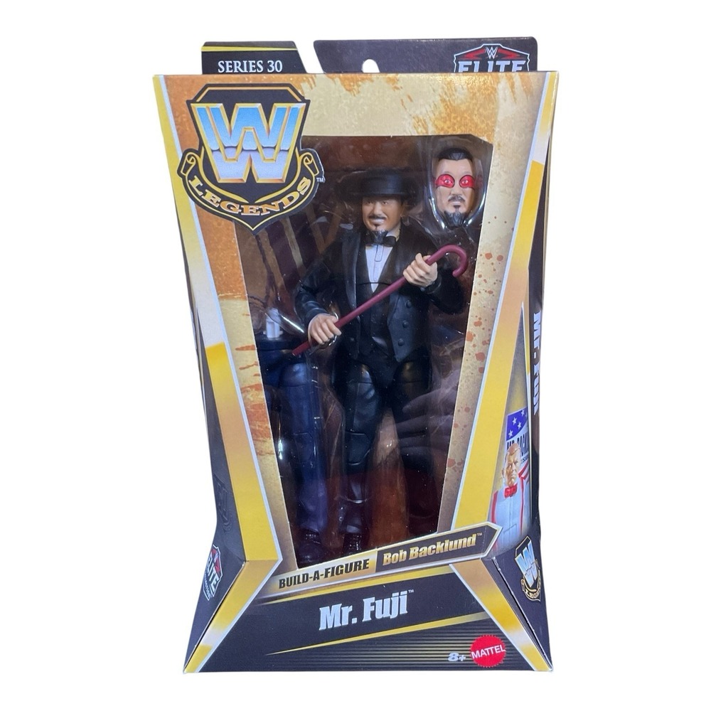 WWE Mr. Fuji Elite Legends Series 30 Wrestling Figure Demolition New In Hand BAF